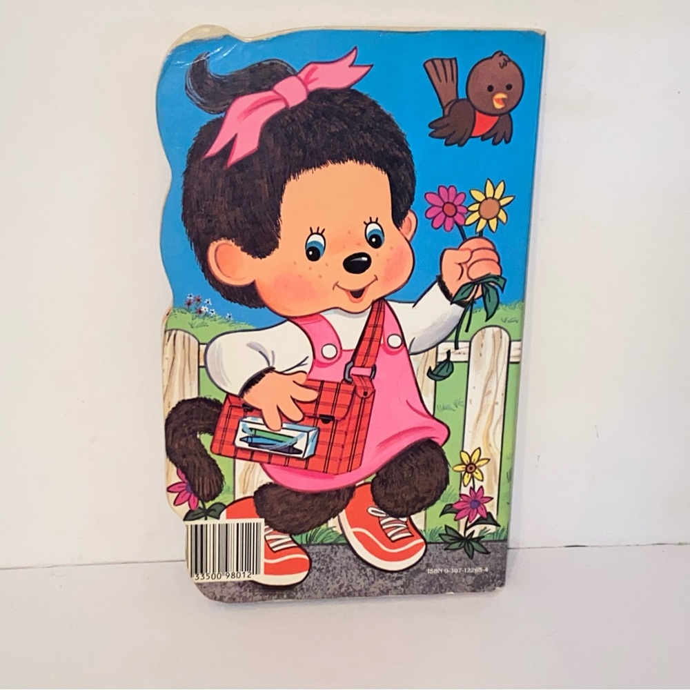 1983 The Original Monchhichi We Love Play School A Golden Sturdy Shape Book - Picture 2 of 7